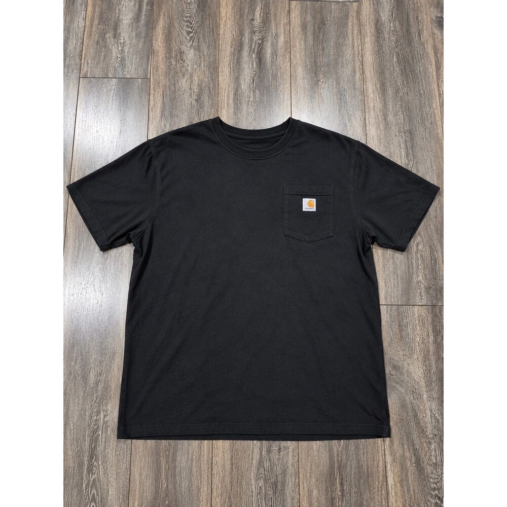 Carhartt Men's 3XL Tall Black Loose Fit Heavyweight Pocket T-Shirt K87 Workwear